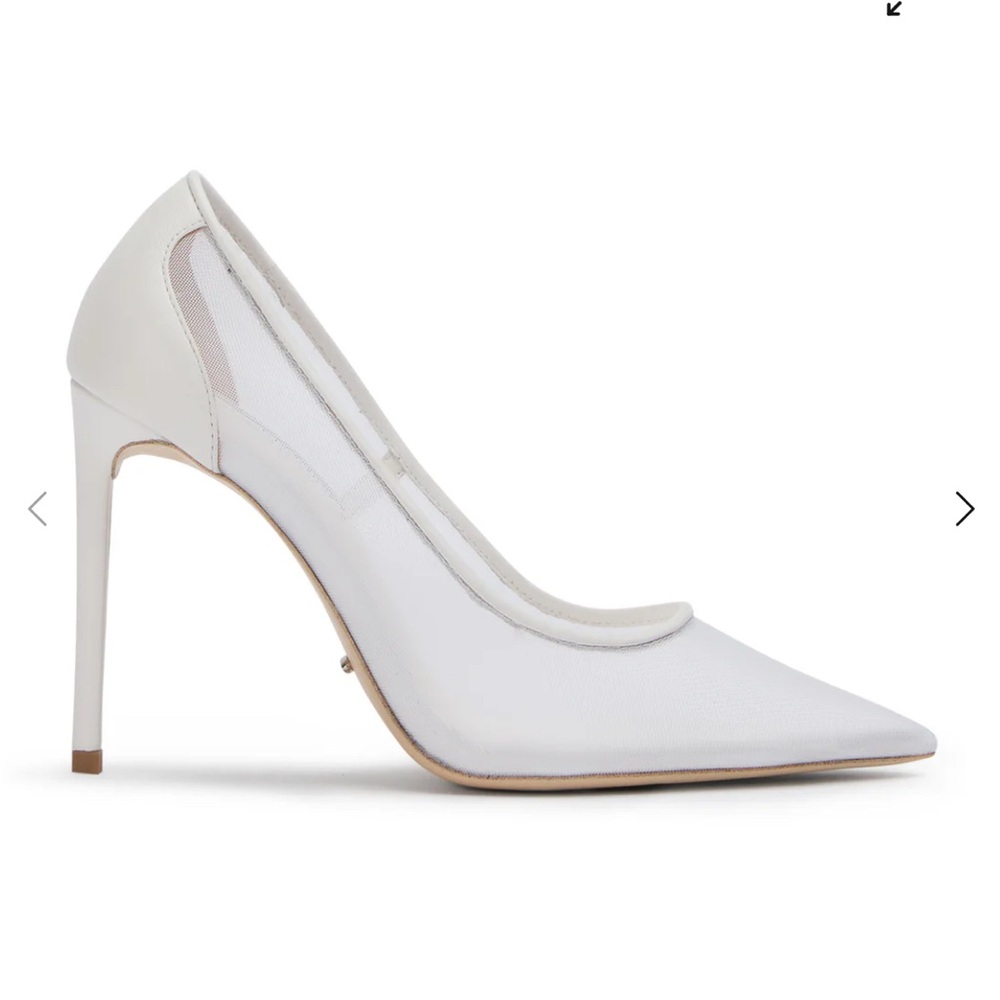 Tony Bianco Apex White Nylon Pumps Bridal Wedding